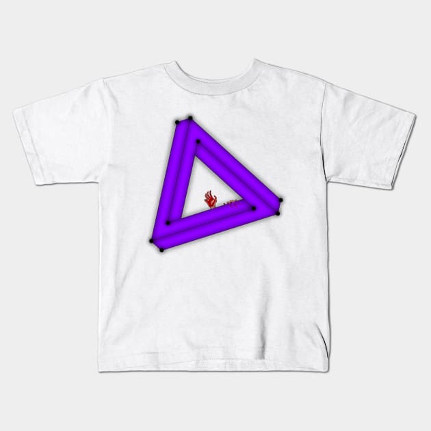 failed escape - impossible triangle Kids T-Shirt by system 27